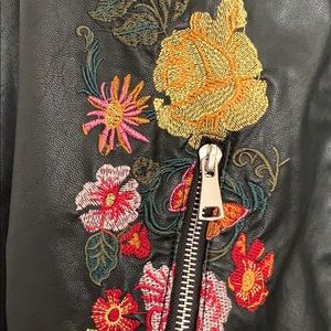 Max Edition Jackets & Coats - Floral Faux Leather Jacket Max Edition Jackets & Coats - Floral Faux Leather Jacket